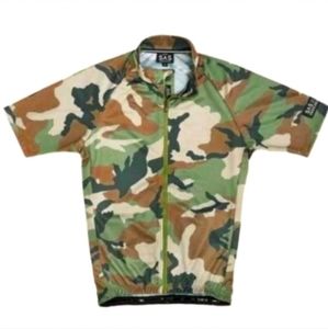 Search And State Camo Cycling Jersey SAS S1-A camo riding shirts sz M USA made